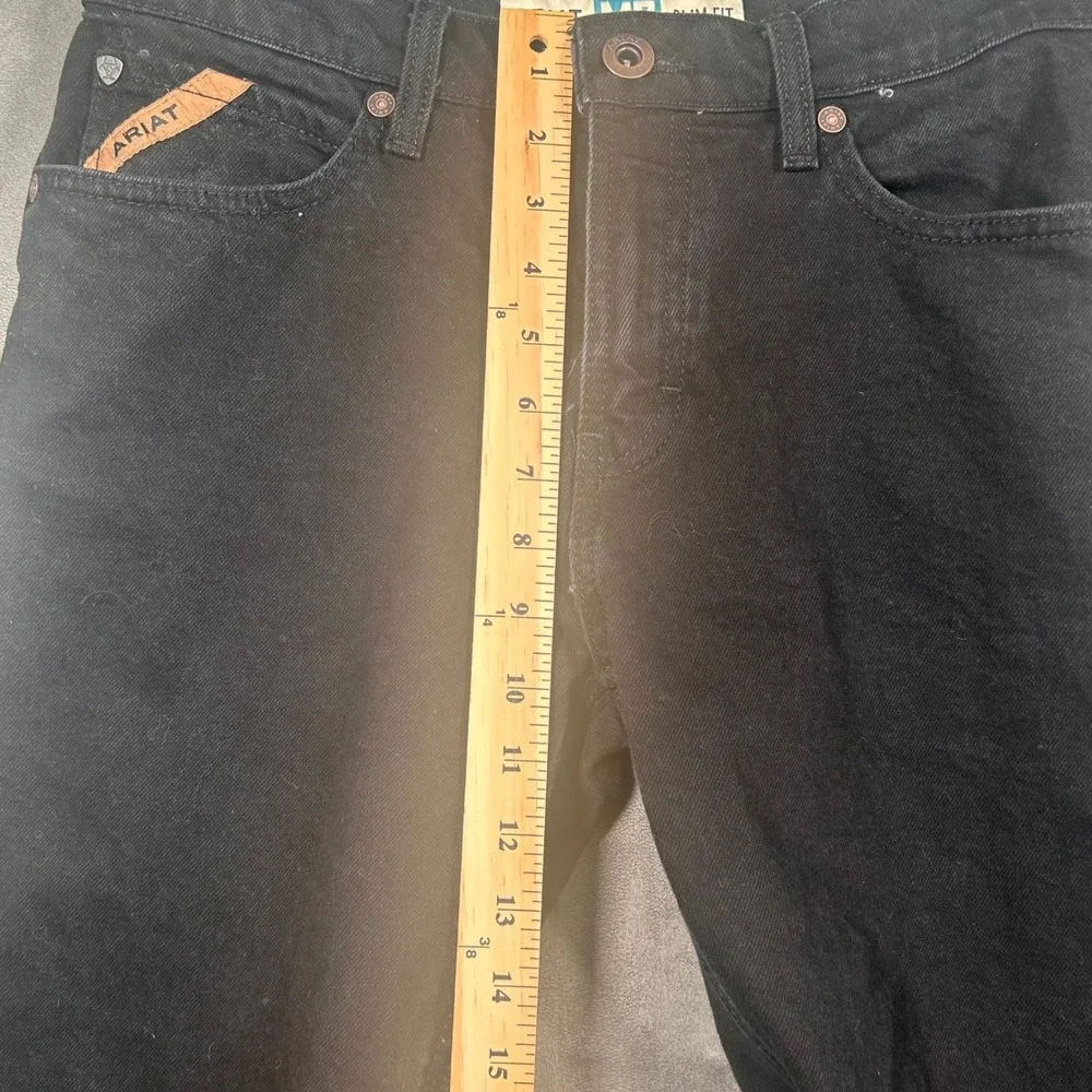 Ariat M7 Slim Fit Jeans Mens 32x30 Black Straight Leg Western Denim Pants
